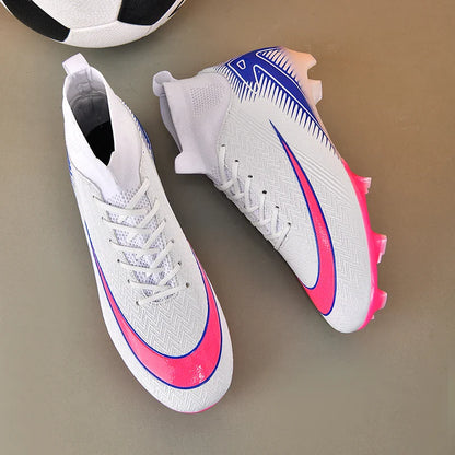 Men Football Boots Professional Soccer Cleats Non Slip Resistant Training Shoes Outdoor Match Sneakers Adult Teenagers Athlete