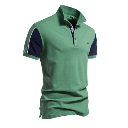 2024 New Summer Patchwork Polo Shirt For Men Brand Quality Short Sleeve Baseball Mens Polos
