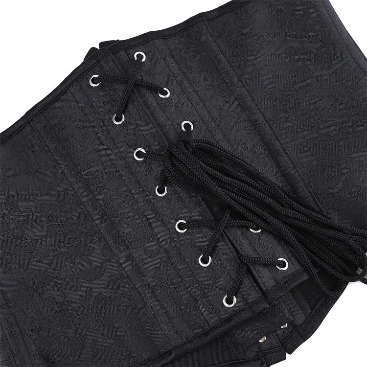 Underbust Purple Corset Woman Belt Plus Size Top Short Plastic Boned Girdles Slimming Waist Shapers Gothic Clothing Bodice