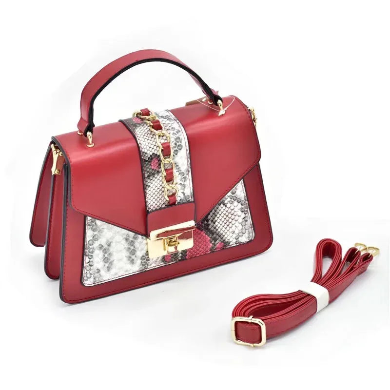 New Design Italian Shoe and Bag Set for Party In Women Ladies Shoes and Sandals Snake Print Heels Wedding Shoes for Women Bride