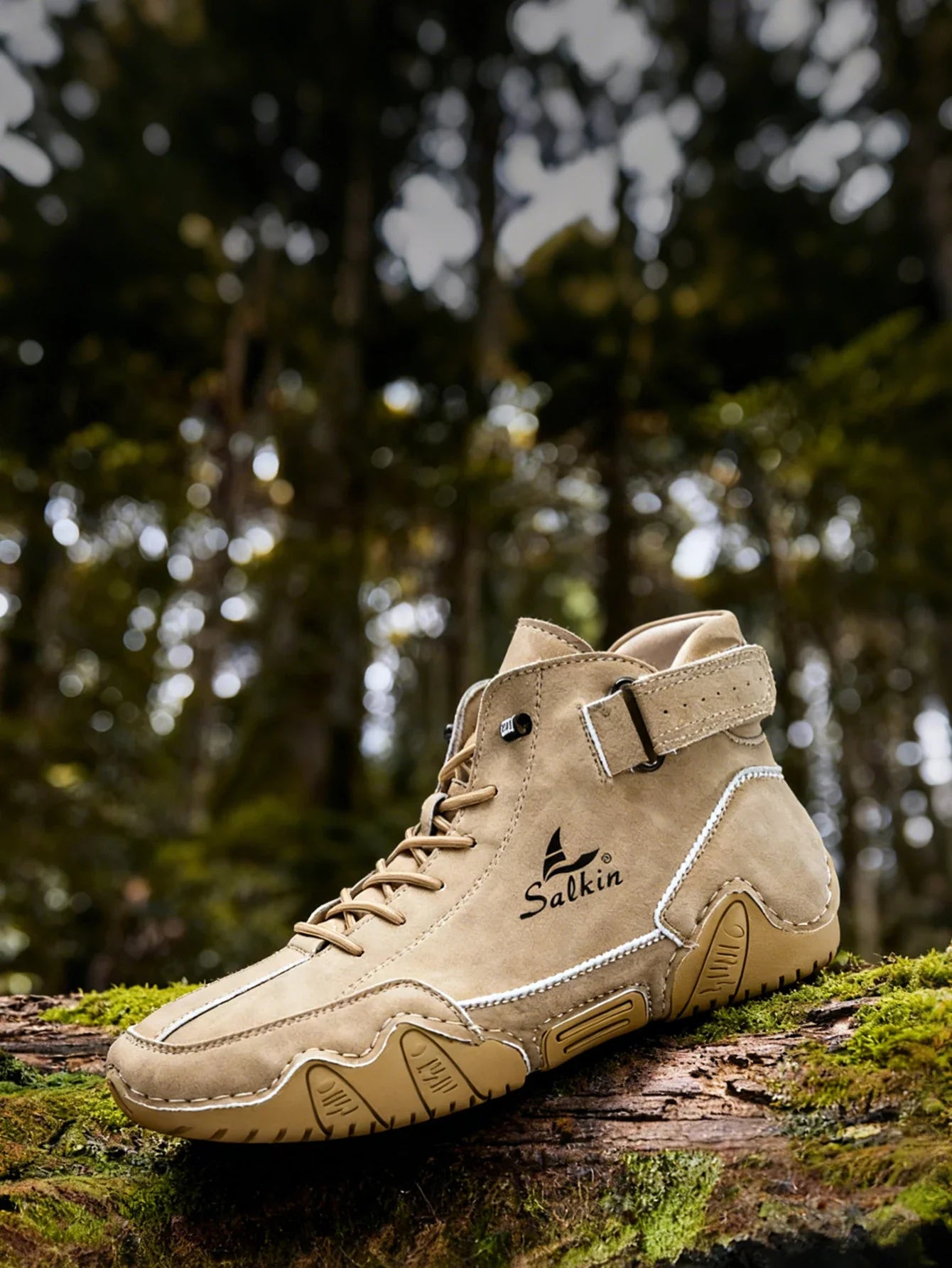 New Handmade Men Boots Design Sneakers Man Outdoor Casual Leather Men Sneakers Ankle Boots Trekking Fall Breathable Hot Sale