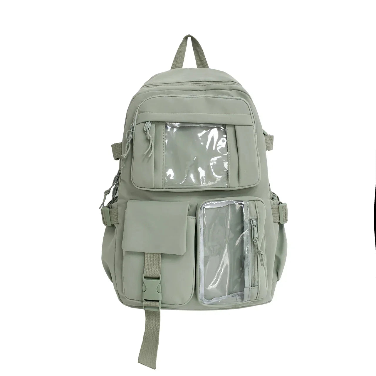 New Cute Nylon Backpack Suitable for Young Girls, Female Students, and Ladies, Multi-Pocket Student Backpack