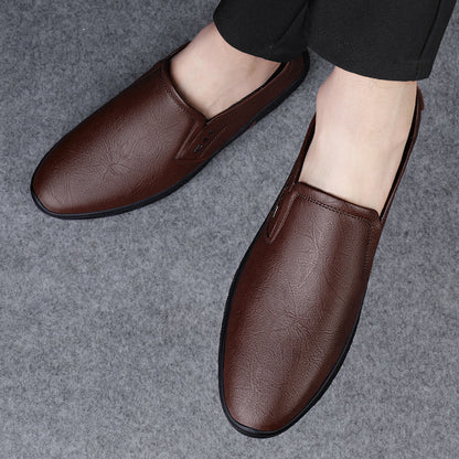 Leather Men Casual Shoes Breathable Soft Sole Office Loafers Shoes Men Designer Shoes