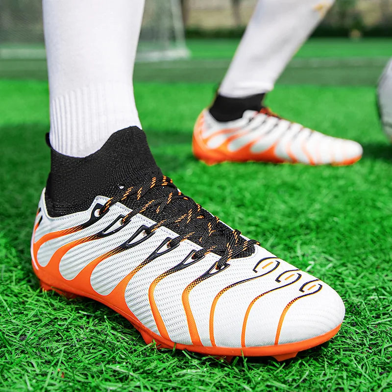 Men's Football Boots TF/FG Adults Soccer Shoes Professional High Quality Soccer Cleats Teenager Anti-slip Outdoor Sports Sneaker