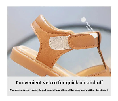 2026Sandals for Baby Girls Summer Cut-Outs Heart-shaped Lolita Princess Shoes Fashion Children's beach Sandals Kids Garden Shoes