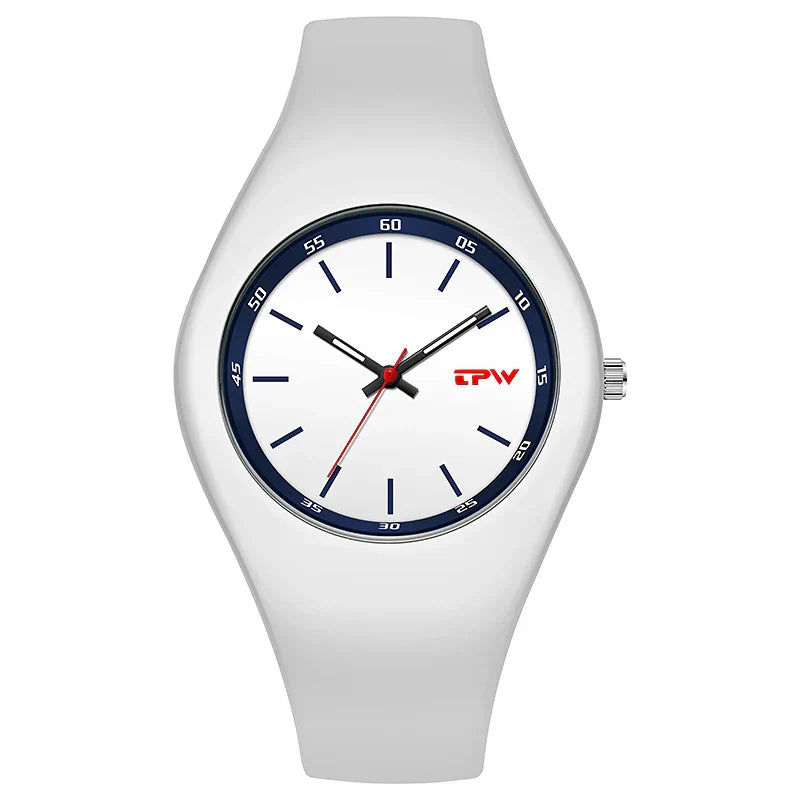 Full Size 40mm Quartz Watch For Women Rubber Strap Skin Friendly Silicone watch