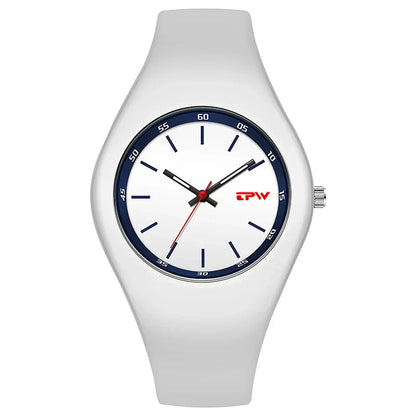Full Size 40mm Quartz Watch For Women Rubber Strap Skin Friendly Silicone watch
