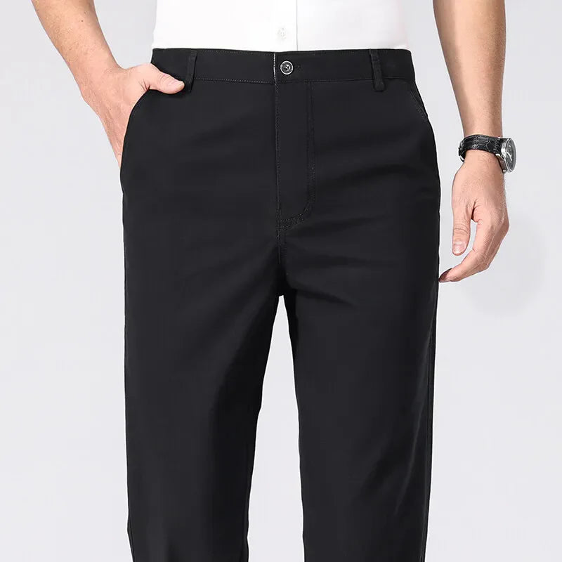 Mens Chino Pants Business Casual Dress Pants Spring Summer Autumn Trousers Lightweight Comfy Pants with Pockets