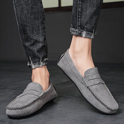 Trend Suede Men Casual Shoes Breathable Comfort Slip-on Mens Driving Shoes Fashion Men Lazy Shoes Luxury Brand Loafers Moccasins