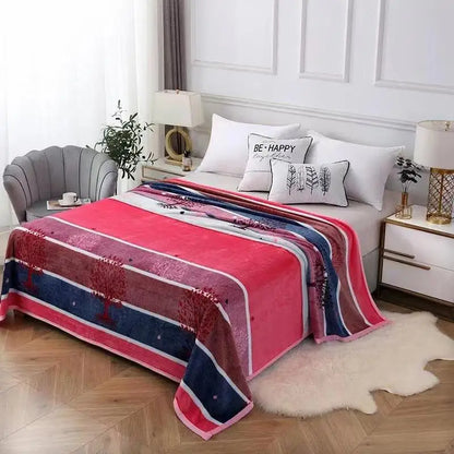 Thickened Velvet Blanket Children Single Double Person Fleece Coral Velvet Blanket Retail Coral Fleece Blanket Velvet Throw B...