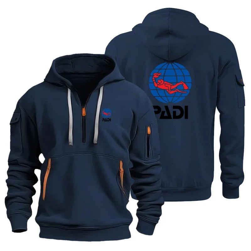 men's casual sportswear, men's hooded sportswear, outdoor activity training clothes, printed fashionable home furnish