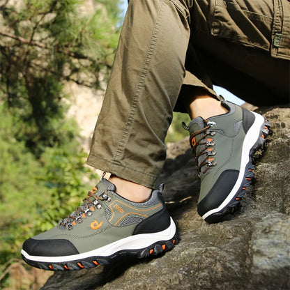 Men's EVA Hiking Shoes Waterproof Anti Slip Leather Outdoor Sports Shoes for Camping Running Jogging 2025 New