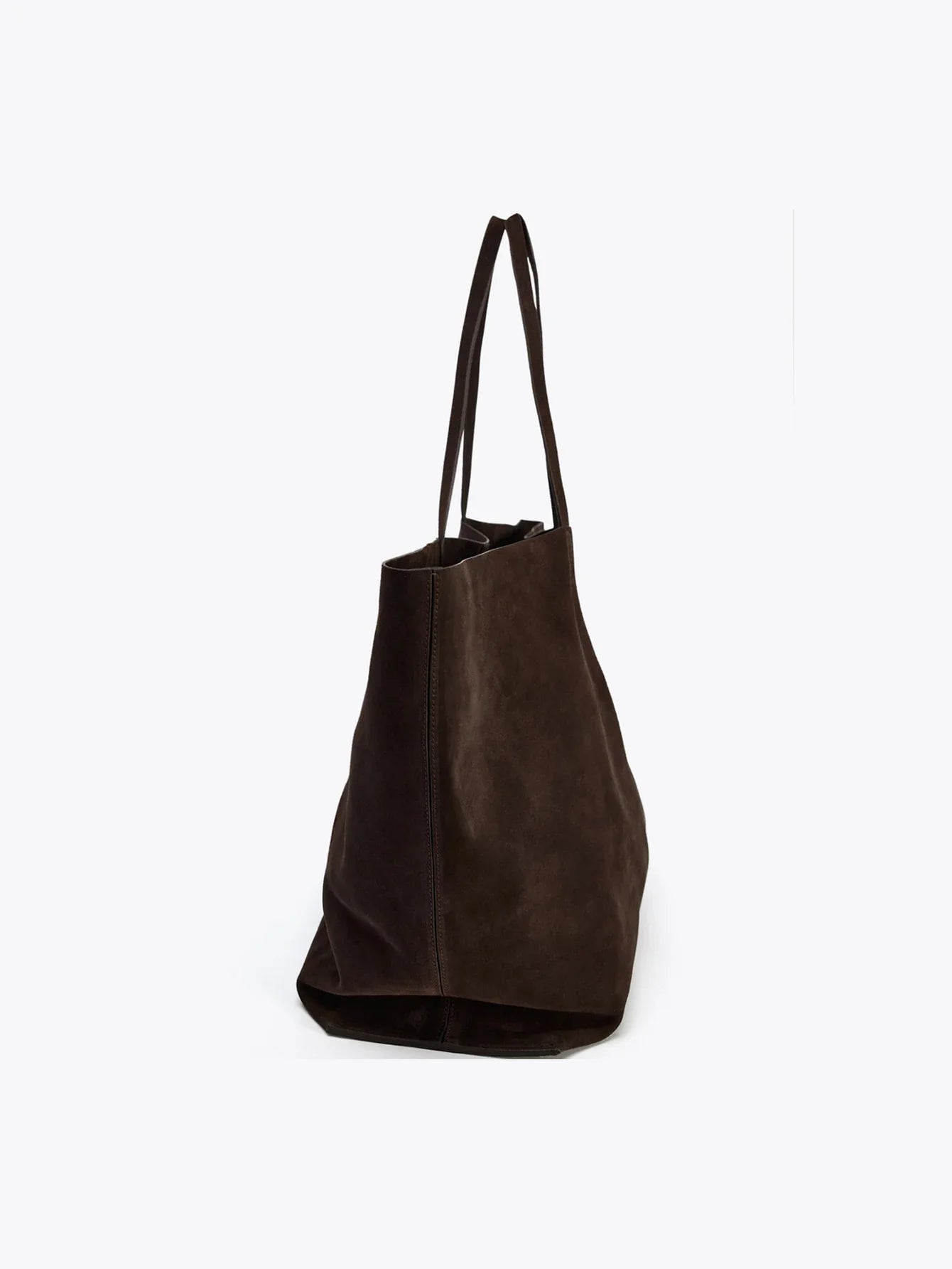 Ladies' single-shoulder bag, cowhide handbag, super large capacity shopping bag, solid-color single-shoulder tote bag, a gift fo
