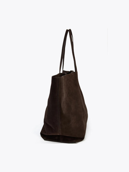 Ladies' single-shoulder bag, cowhide handbag, super large capacity shopping bag, solid-color single-shoulder tote bag, a gift fo