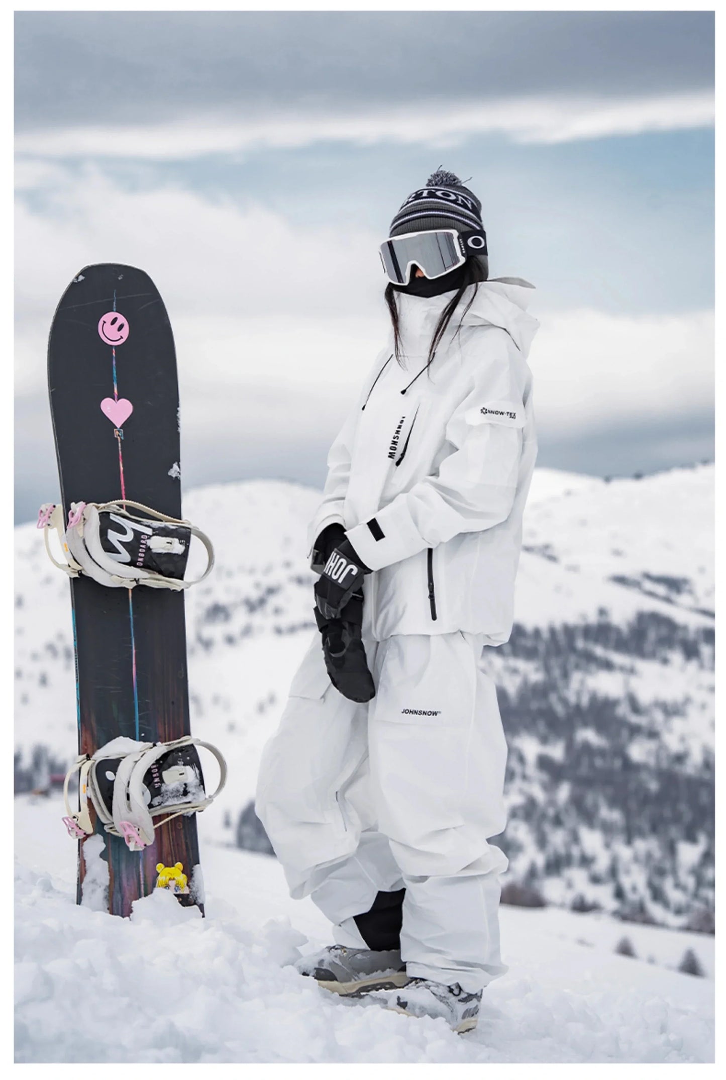 John Snow Winter Ski Suits Men And Women Outdoor Waterproof Breathable Warm Snowboarding Suit Sets Skiing Jacket And Pant