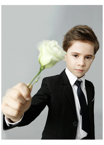 Spring Autumn Children Boy Wedding Suit Teenager Kids Formal Elegant Suits For Boy 1-14 Years Boys Suits Teens Suits Outfit Set