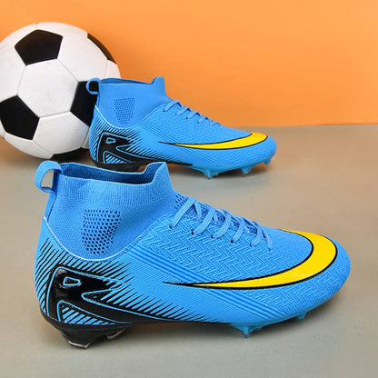 New Men Football Boots Kids Ankle Cleats Grass Soccer Shoes Futsal Indoor Sport Match Training TF/FG Hot-selling High-quality