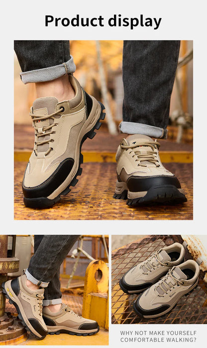 Men's protective shoes, safety shoes, anti smash and anti stab work shoes, insulated shoes, comfortable protective boots
