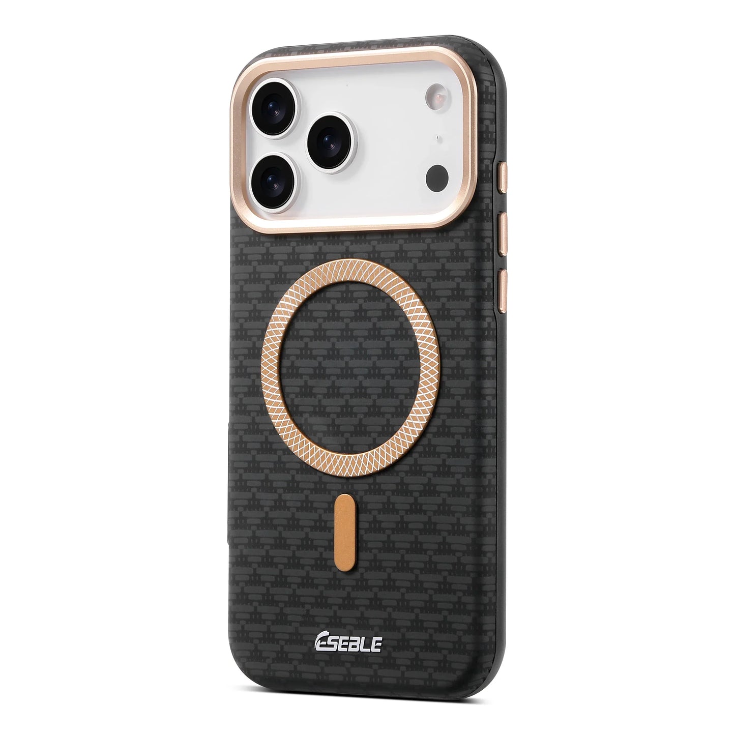 Leather Magnetic Phone Case For iPhone 17 16 15 14 13 Pro Max 17Pro 17Air Metal Lens Button Bumpe Cover