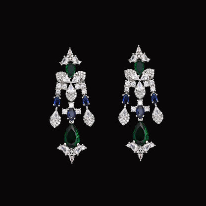 Women's necklace set cubic zirconia bridal jewelry Dubai wedding engagement party holiday jewelry accessories