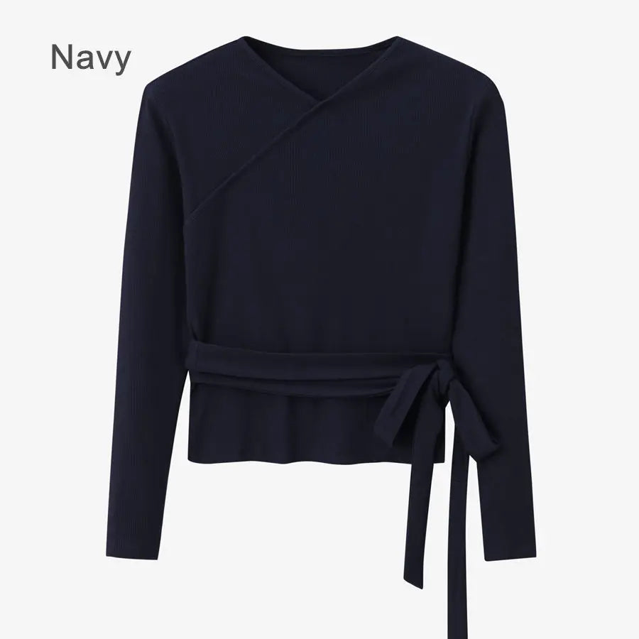 woman clothes thicken ribbing closed-fit wrap tops + Satin Adjustable straps dress (ship out in 1 day)