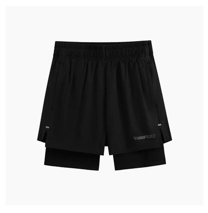 Women Running Shorts High Waist Quick Dry Gym Yoga 2 in 1 Athletic Shorts With Pocket Summer Workout Short Sportswear New