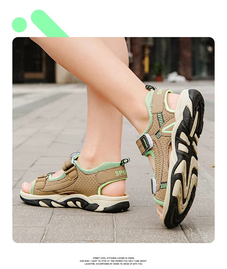 Children Sport Sandals Summer for Boys Outdoor Casual Beach Shoe Comfortable Soft Sole Kids Walking Sandials Non-slip