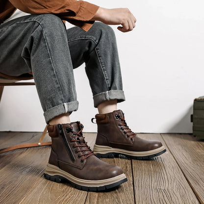 Waterproof Safety Shoes Comfort Men for Work Steel Toe Industrial Boots Man Protection Kevlar insoles Platform Boots