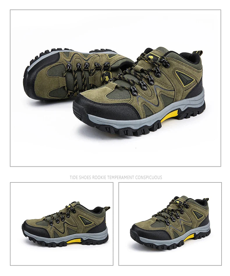 Men's Hiking Shoes All-terrain Outdoor Sports Shoes Breathable Wear-resistant Mesh Non-slip Hiking Shoes Outdoor Cycling Shoes