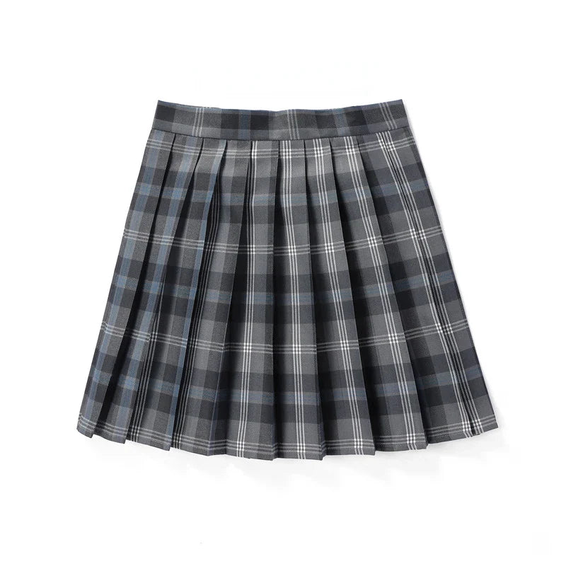 Summer Women High Waist Pleated Plaid Skirts Mini Tennis Skirt Harajuku JK Japanese School Uniform Short A-Line Mini Skirt Girl