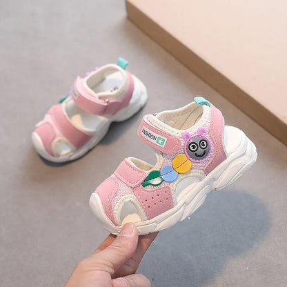 2026 Summer Girls Kids Sandals Soft Comfortable Closed Toe Protective Sandals,Cartoon Colorful Cute Shoes Kids Summer Boys Girls