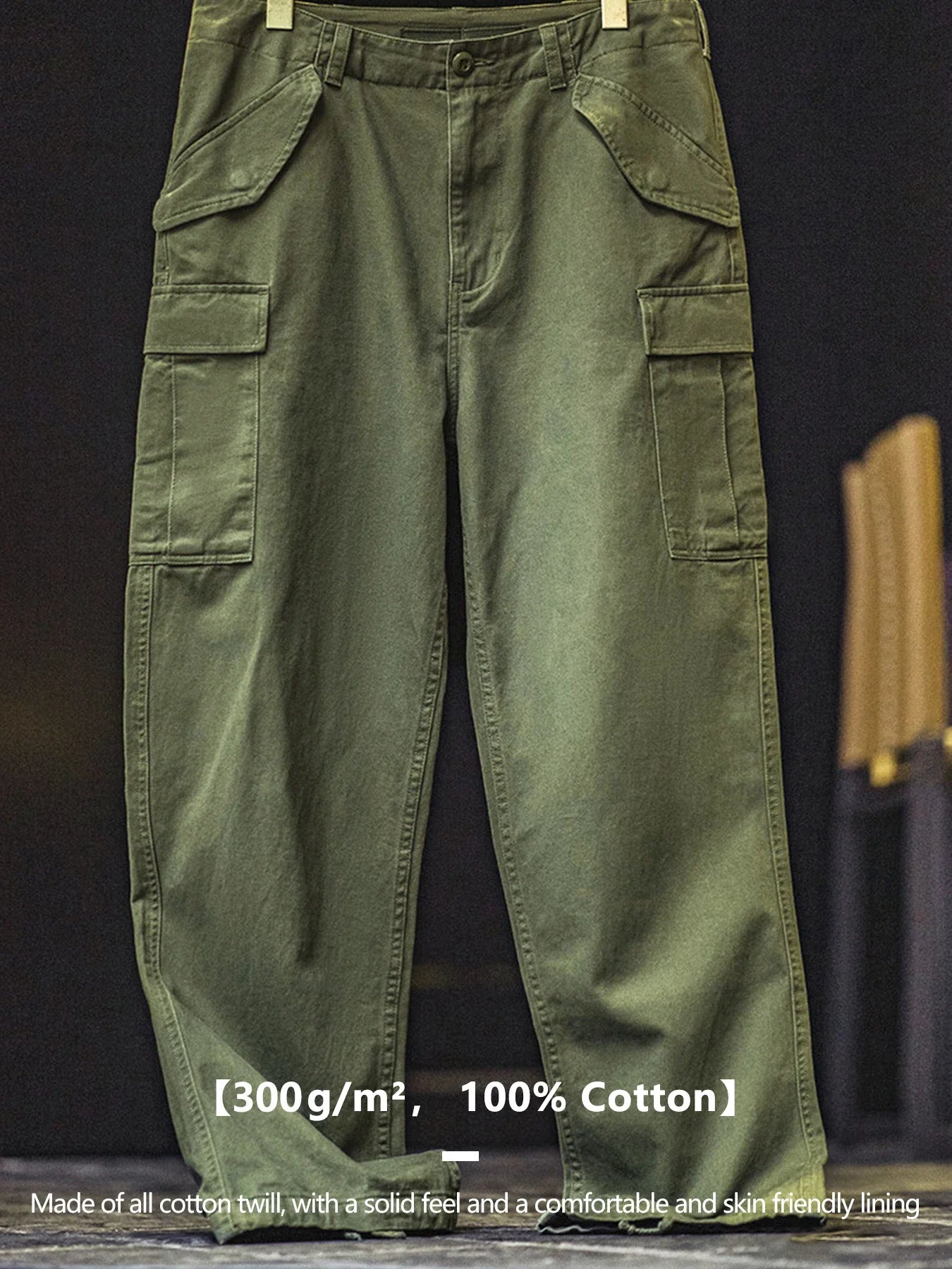 Vintage M51 multi-pocket tactical pants, men's pure cotton cargo pants, outdoor casual long pants for spring, autumn and winter