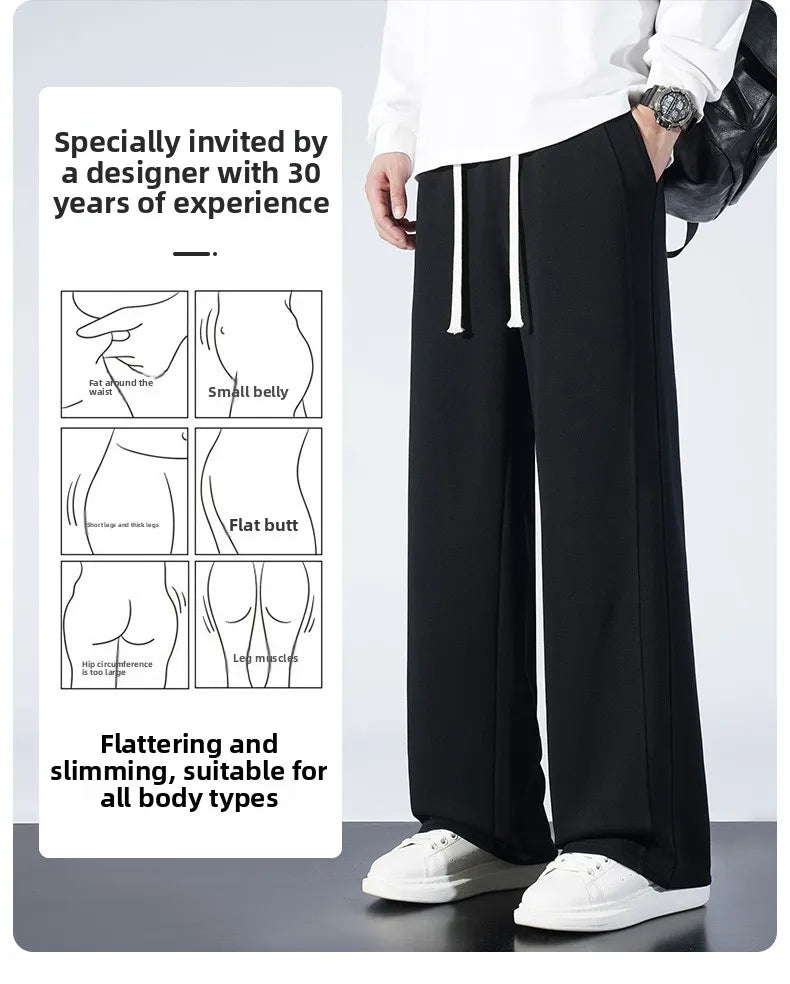Men's Outdoor Running Fitness Sports Leisure Straight Leg Pants Are Comfortable Fashionable Versatile Suitable for All Seasons