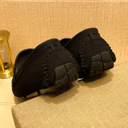 Suede Men Casual Shoes Lazy Shoes Male Breathable Slip-on Mens Driving Flat Shoes Comfortable Boat Shoe Loafers Moccasins
