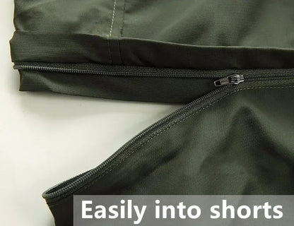 Men Quick Dry Outdoor Pants Removable Hiking&Camping Pants Male Summer Breathable Hunting&Climbing Pants S-XXXL 4 Color
