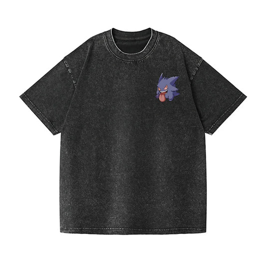 Anime Oversized Men's T-shirt Vintage Washed Women Short Sleeve Tee Streetwear Casual Tops 2026 Summer New