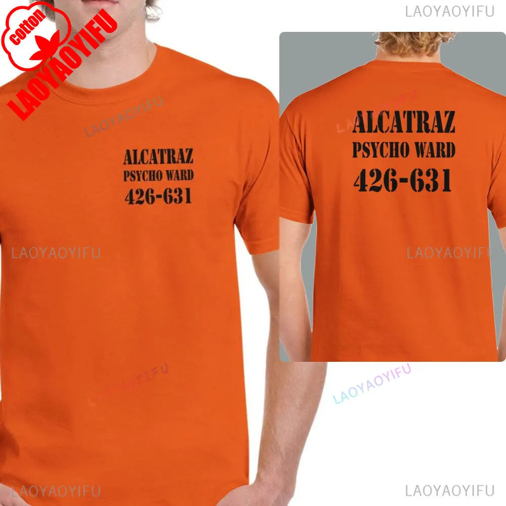 Ward Mental Prison Inmate Novelty Funny Unisex Crewneck T-shirt Summer Fashion Casual Print Tops Cotton Soft Tee