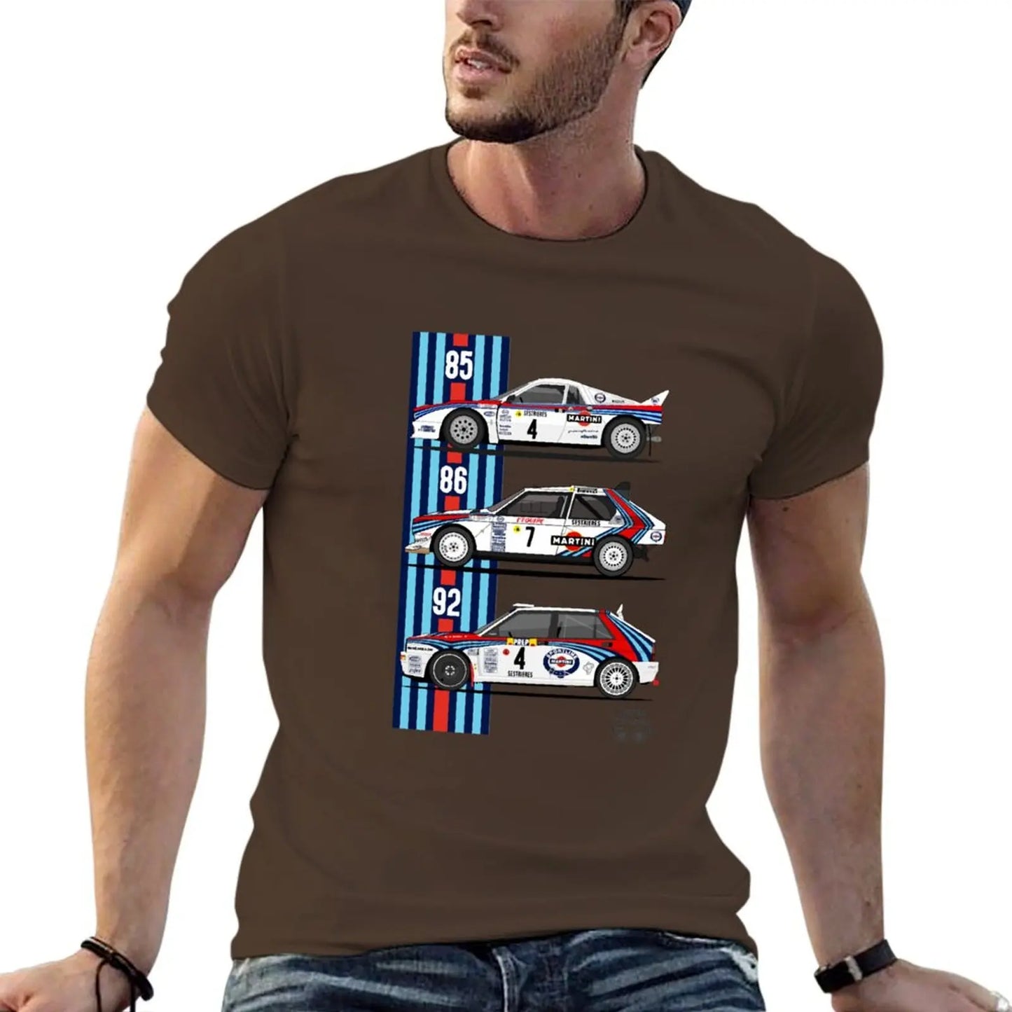Lancia Martini trio T-shirt summer top graphics mens t shirts pack