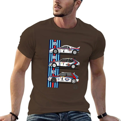Lancia Martini trio T-shirt summer top graphics mens t shirts pack
