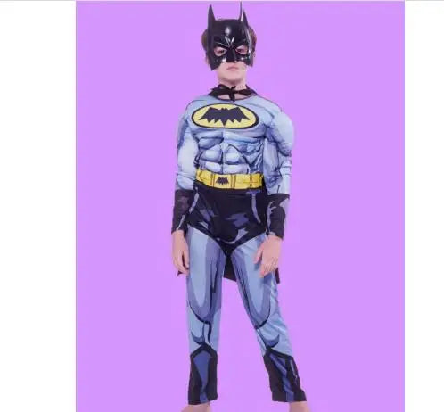 Cosplay Anime Figure Superhero Halloween Costumes for Kids Muscle Jumpsuits Masquerade Carnival Clothes Party Dresses