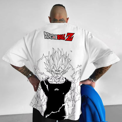 T-Shirt Summer New Men's Street Hip Hop Loose Casual American Trend Short Sleeve Top