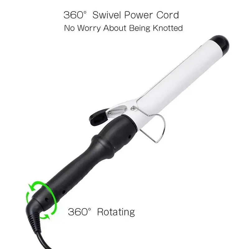 Electric Hair Curler 32mm 38mm for Women Professional Ceramic Curling Iron Adjustable Temperature Hair Styling Tool