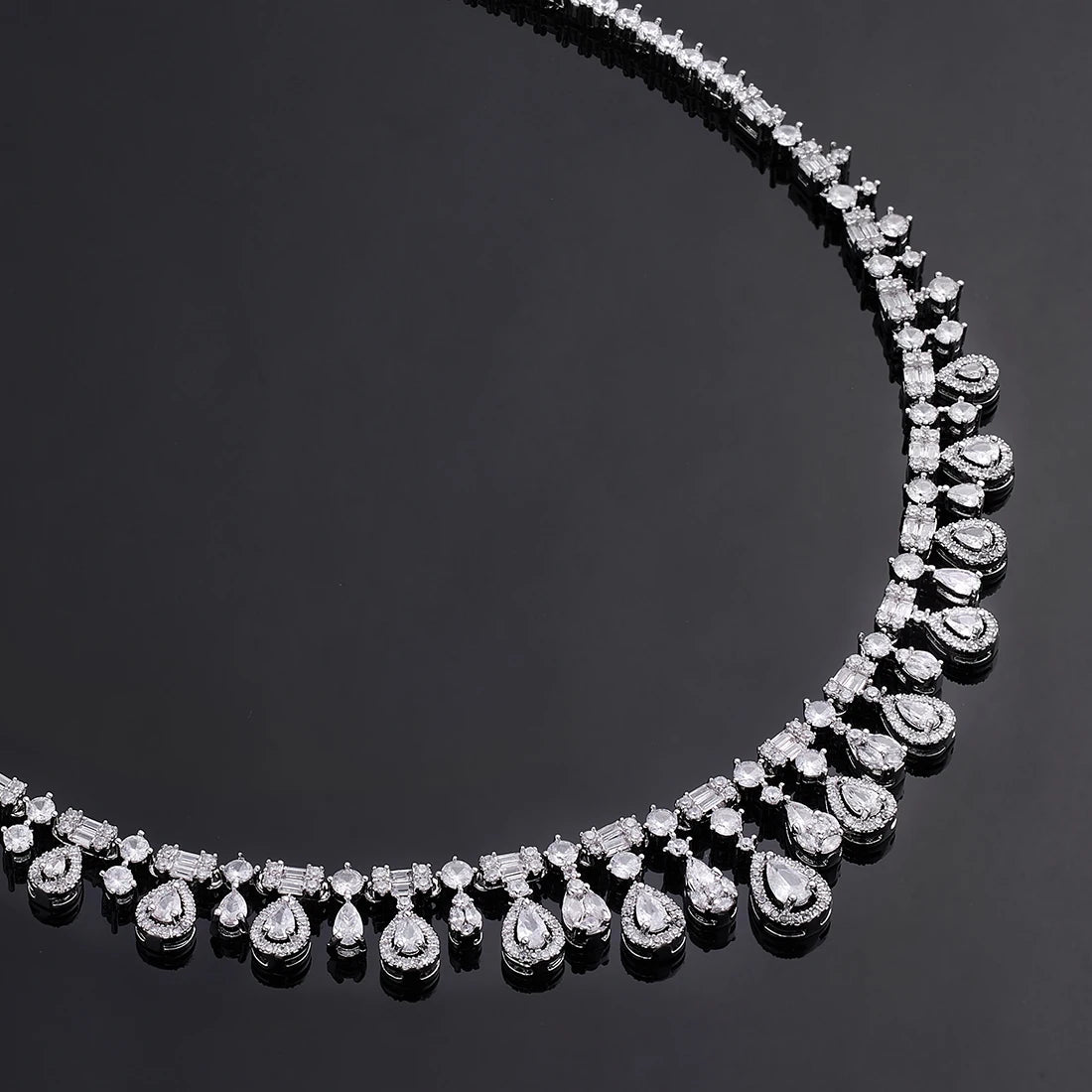 2023 New 4-piece Ring Cubic Zirconia Bridal Wedding Jewelry Set, Dubai Nigeria Crystal Wedding Jewelry Set