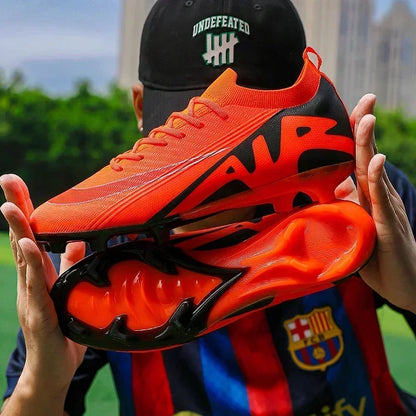 Men Football Boots Non-Slip Grass Training Sport Ultralight Soccer Shoes Unisex Outdoor Sports Shoes Breathable Drop Shipping