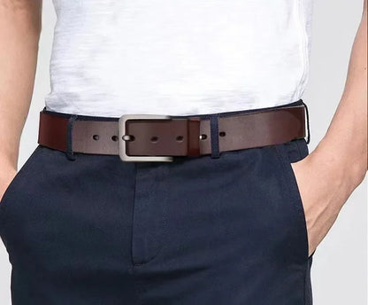 Male Famous Brand Luxury Designer PU Leather Jeans Belts for Men Pin Adjustable Alloy Buckle Waist Straps Belt 105cm 120cm 125cm