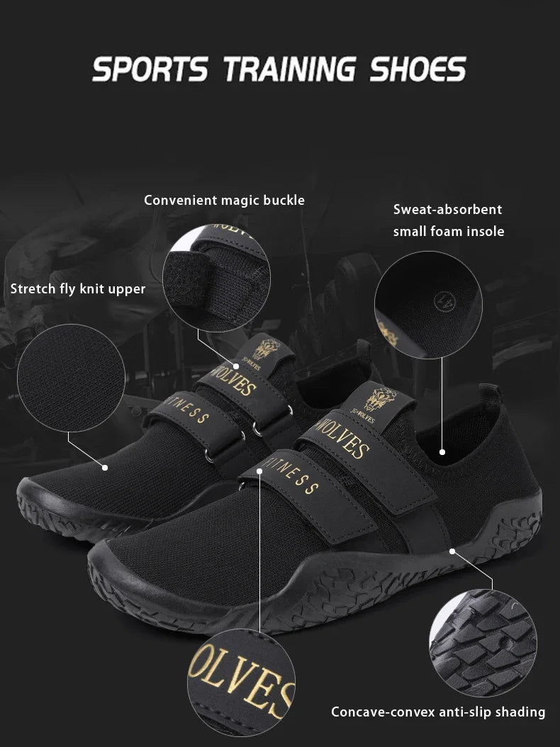 Deadlift Shoes Weight Lifting Shoes for Men Women Weightlifting Squat Shoes Fitness Cross-Trainer Barefoot Gym Training Sneakers