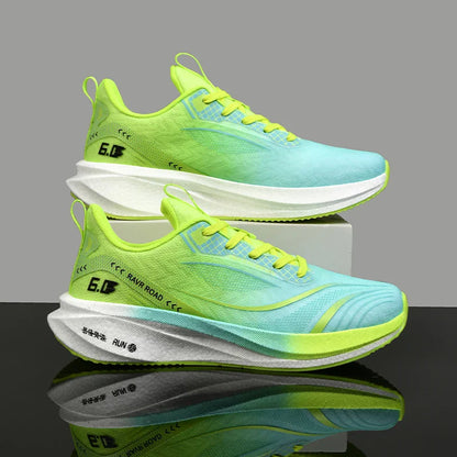 Summer Men's Running Shoes New Professional Carbon Plate Sports Training Shoes Outdoor Non-slip Shock-absorbing Tennis Shoes