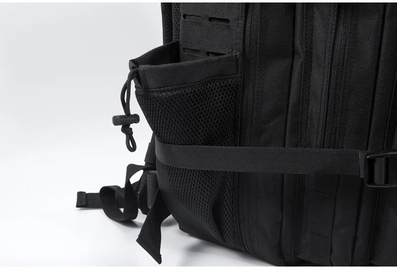 45L Tactical Backpack survival Bag Hunting MOLLE Backpack GYM For Men EDC Outdoor Hiking Rucksack Witch Bottle Holder