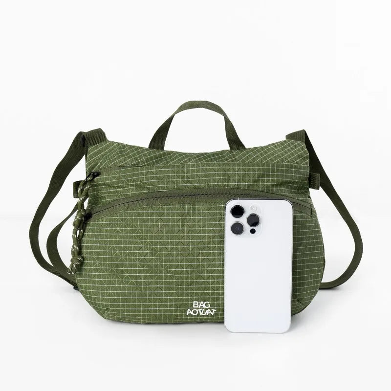 Nylon Cloth Daily Commute Messenger Bag Lightweight Hand Bag Sports Shoulder Bag Casual Anti-splashing Messenger Bag