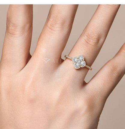 Classic Moissanite Rings for Women D Color VVS1 Real 925 Sterling Silver Engagement Wedding Party Exquisite FineJewelry